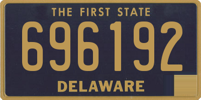 DE license plate 696192