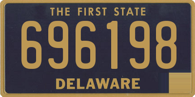 DE license plate 696198