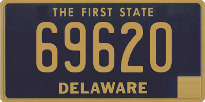 DE license plate 69620