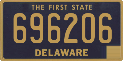 DE license plate 696206