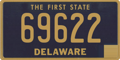 DE license plate 69622