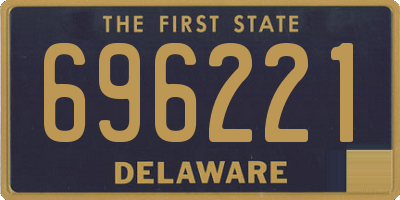 DE license plate 696221