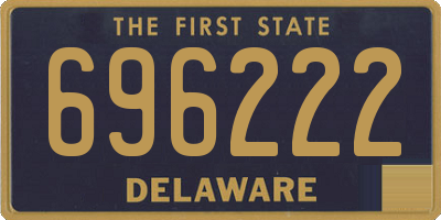 DE license plate 696222