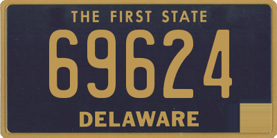 DE license plate 69624