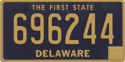 DE license plate 696244
