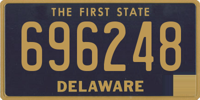DE license plate 696248