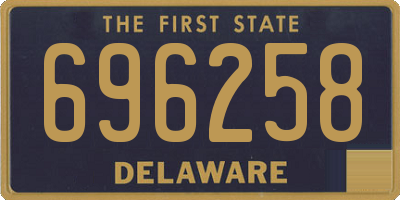 DE license plate 696258