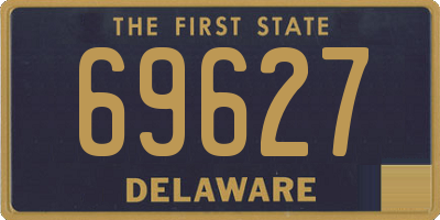 DE license plate 69627