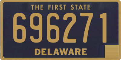 DE license plate 696271