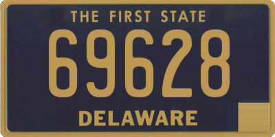 DE license plate 69628