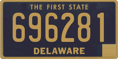 DE license plate 696281