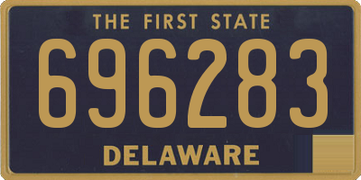 DE license plate 696283