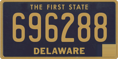 DE license plate 696288
