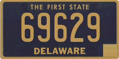 DE license plate 69629