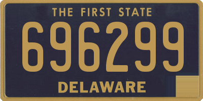 DE license plate 696299