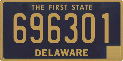 DE license plate 696301