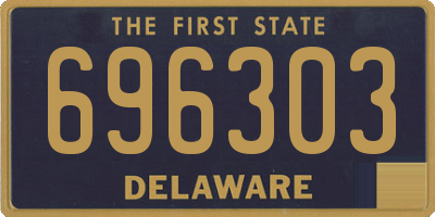 DE license plate 696303
