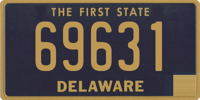 DE license plate 69631