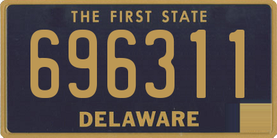 DE license plate 696311