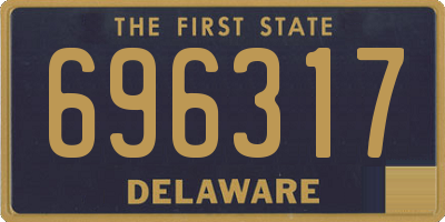 DE license plate 696317