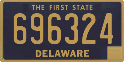 DE license plate 696324