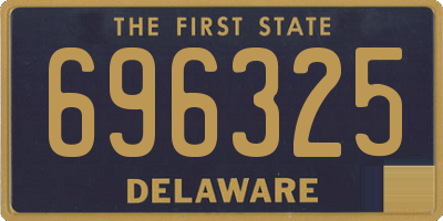 DE license plate 696325