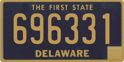 DE license plate 696331