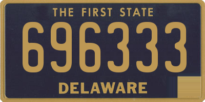 DE license plate 696333