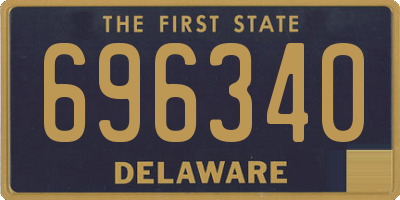 DE license plate 696340