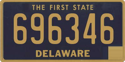 DE license plate 696346