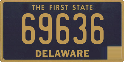 DE license plate 69636