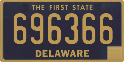 DE license plate 696366