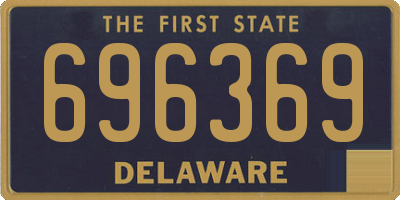 DE license plate 696369