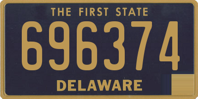 DE license plate 696374