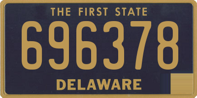 DE license plate 696378