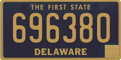 DE license plate 696380