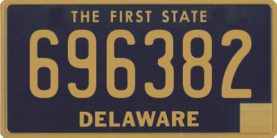 DE license plate 696382