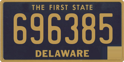 DE license plate 696385