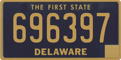 DE license plate 696397