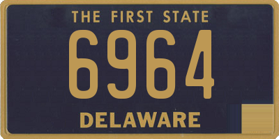 DE license plate 6964