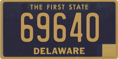 DE license plate 69640