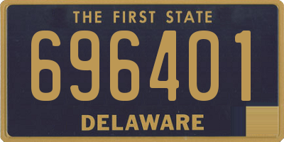 DE license plate 696401
