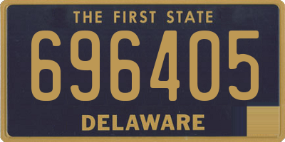 DE license plate 696405