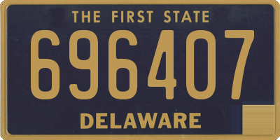DE license plate 696407