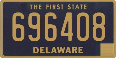 DE license plate 696408