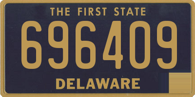 DE license plate 696409