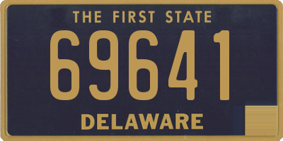 DE license plate 69641