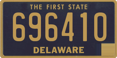 DE license plate 696410
