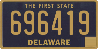 DE license plate 696419