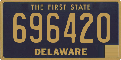 DE license plate 696420